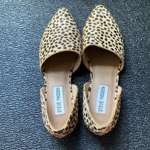 Steve Madden calf hair flats